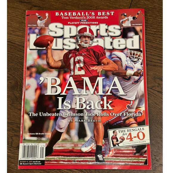 Sports Illustrated Magazine Brodie Croyle Alabama Carson Palmer October 10, 2005 - Picture 1 of 1
